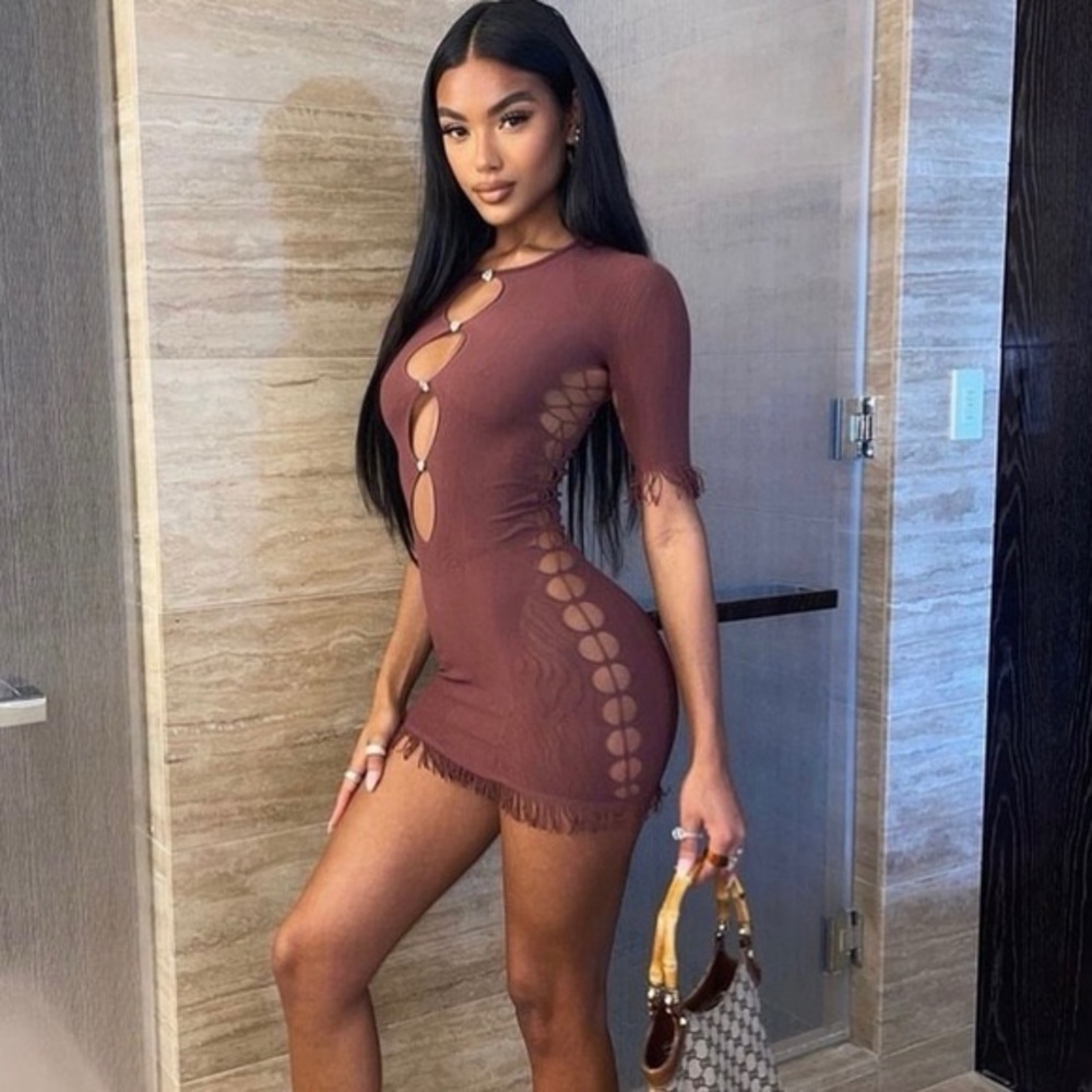 POSTER GIRL  Miranda Dress  New with Box - NWT 🏷️
OS  Color Brown Syrup